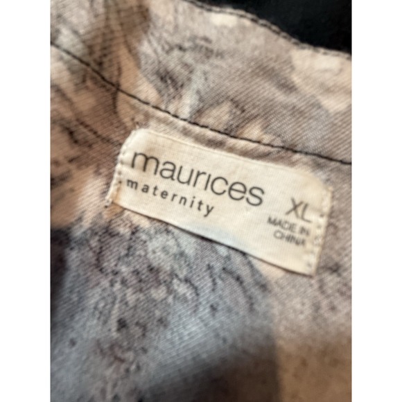 Maurices Maternity Floral Print Sleeveless V Neck Empire Waist Dress XL‎ - Picture 4 of 8